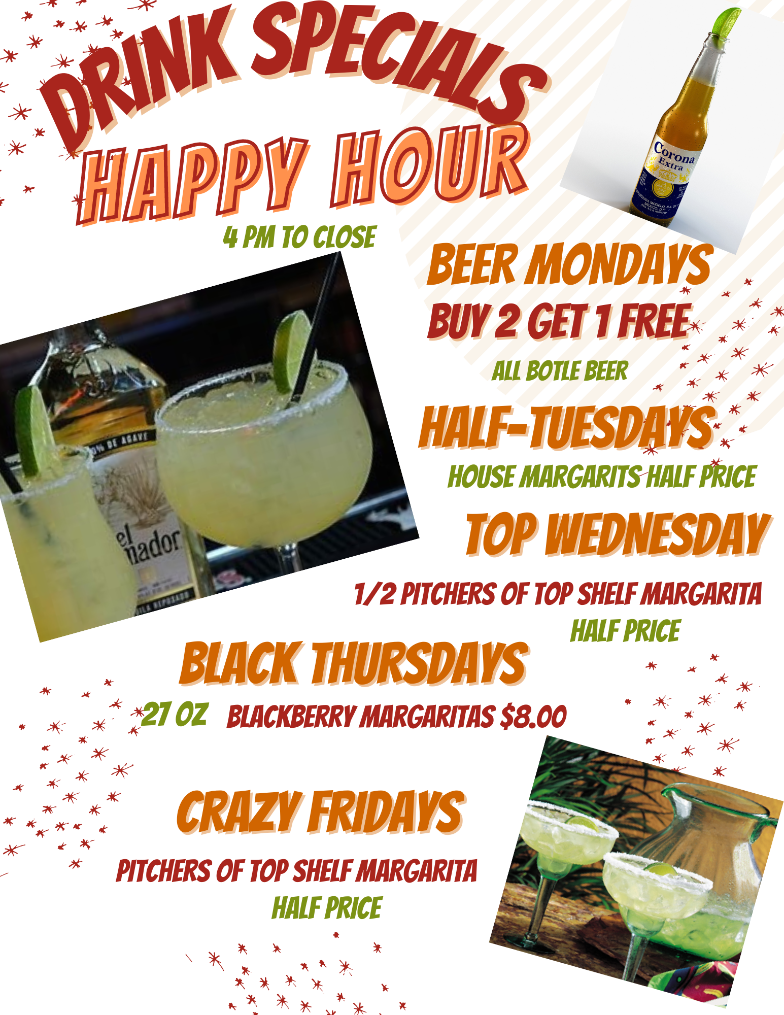DRINK SPECIALS Chihuahua s Mexican Restaurant Cantina